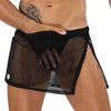 Schwarzer revolutionärer Jockskirt mit integriertem String von TOF Paris – Ansicht 3