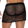 Schwarzer revolutionärer Jockskirt mit integriertem String von TOF Paris – Ansicht 4