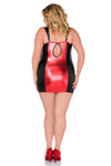 Minikleid Schuhe Schwarz Rot Wetlook von Andalea – Ansicht 2