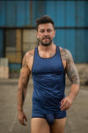 Blaues verführerisches T Shirt aus feinem Netzmaterial von Anais for Men – Ansicht 6