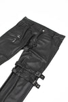 Herren Gothic Punk Hose mit Reißverschlüssen und Riemen von Regnes Fetish Planet – Ansicht 10