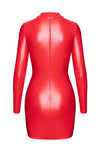 Sexy rotes Bombshell Bodycon Lack Minikleid von Noir Handmade – Ansicht 4