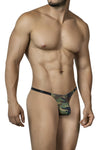Camouflage farbener verfĂĽhrerischer String mit markantem Logo von CUT4MEN