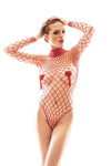 Roter verführerischer Body mit hautenger Passform von Anais apparel