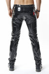 Schwarze verfĂźhrerische Lackhose mit praktischen Taschen Details von Regnes Fetish Planet â Ansicht 3
