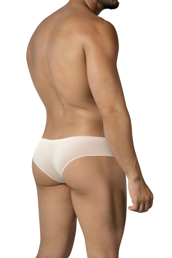 Beige aufregend maskuline Herren-Badepants aus nahtlosem Stoff von CUT4MEN – Ansicht 2