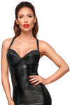 Powerwetlook Kleid mit elastischen Einsätzen F180 von Noir Handmade – Ansicht 7