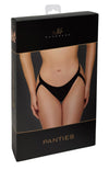 Verführerische schwarze Strappy Panties F393 mit Cutout-Bändern von Noir Handmade – Ansicht 9