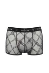 Herren Netz-Shorts mit breitem Gummibund und Logo-Aufdruck von Passion Menswear – Ansicht 7