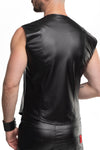 Herren Wetlook Weste mit Reißverschluss und Taschen von Regnes Fetish Planet – Ansicht 6
