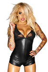 Body aus mattem Wetlook und Netz F107 von Noir Handmade – Ansicht 6