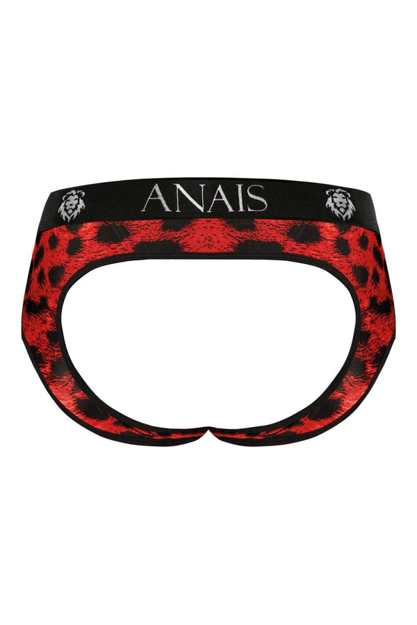 Roter verführerischer Jock Bikini mit Animal Print von Anais for Men – Ansicht 4