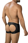 Schwarze verführerische Boxer Shorts mit offenem Rückenteil von CUT4MEN – Ansicht 2