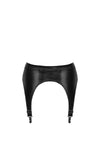 Sexy schwarzer Snake Wetlook Strapsgürtel F277 von Noir Handmade – Ansicht 7