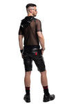 Schwarzes verführerisches Kapuzenshirt aus feinem Netzmaterial von Regnes Fetish Planet – Ansicht 8