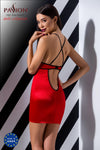 Rotes verführerisches Negligee mit feinen Spitzenakzenten von Passion – Ansicht 6