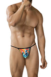 Bunter verführerischer Mini Badestring mit geschmeidiger Mikrofaser von CUT4MEN – Ansicht 3