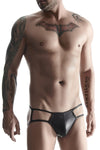 Roter verfĂźhrerischer Jock Strap mit markantem Netzeinsatz von Regnes Fetish Planet â Ansicht 4