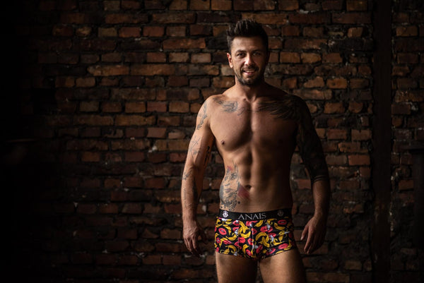 Bunte verführerische Boxer Shorts mit verspieltem Print von Anais for Men – Ansicht 7