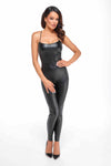 Wetlook Catsuit mit Krokodilstruktur, 2-Wege Reißverschluss von Noir Handmade – Ansicht 5