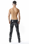 Schwarze verfĂźhrerische Lackhose mit praktischen Taschen Details von Regnes Fetish Planet â Ansicht 7