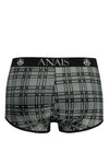 Graue verführerische Herren Boxershorts mit aufregendem Karomuster von Anais for Men – Ansicht 4