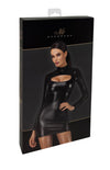 Sexy schwarzes Cut-Out Bodycon Lack Minikleid F366 von Noir Handmade – Ansicht 9