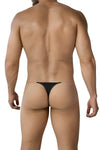 Schwarzes aufregend maskuliner Herren-Badestring mit seitlichem Silikonband von CUT4MEN – Ansicht 2