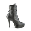 INDULGE-1026 Plateau Stiefeletten Schwarz Matt von Devious – Ansicht 5