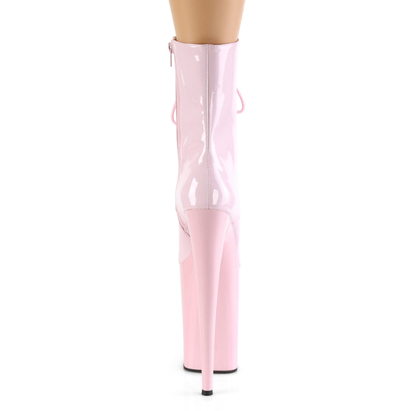 INFINITY-1020 Plateau Stiefeletten Lack Baby Pink von Pleaser – Ansicht 4