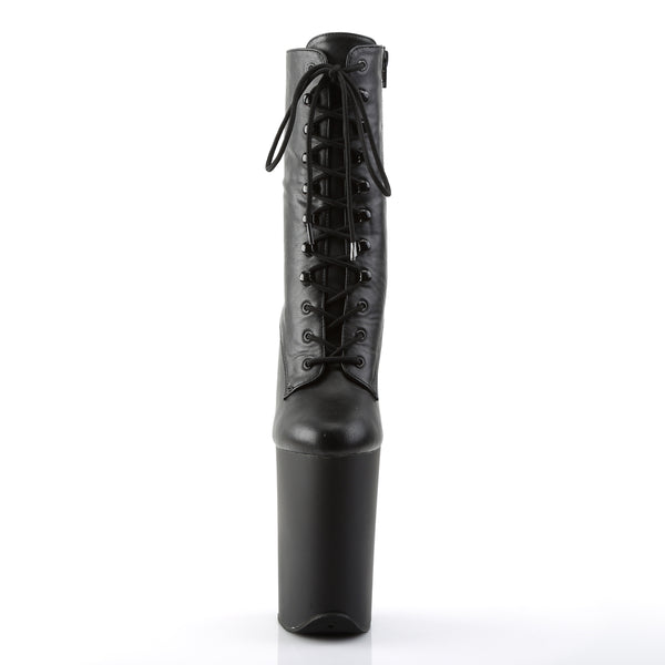 INFINITY-1020 Stiefelette Plateauschuhe Schwarz | Pleaser