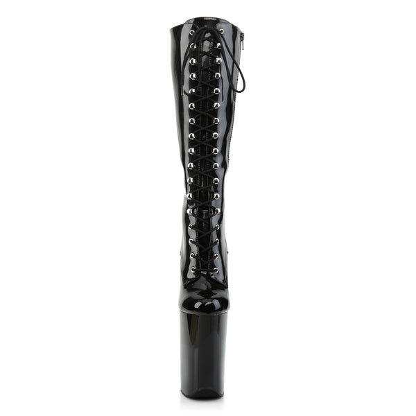 INFINITY-2020 Plateau Stiefel Schwarz Lack von Pleaser – Ansicht 2