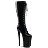 INFINITY-2020 Plateau Stiefel Schwarz Lack von Pleaser