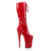 INFINITY-2020 Stiefel Plateauschuhe Rot | Pleaser