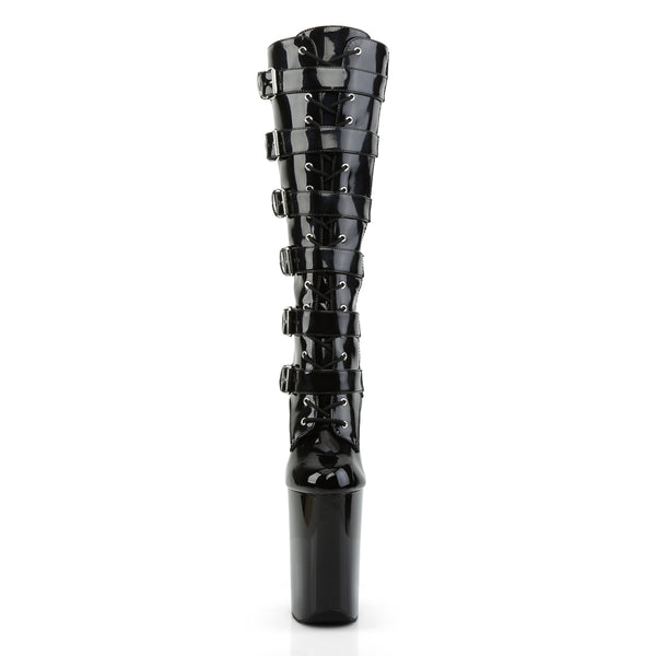 INFINITY-2049 Plateau Stiefel Schwarz Lack von Pleaser – Ansicht 2