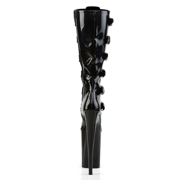 INFINITY-2049 Plateau Stiefel Schwarz Lack von Pleaser – Ansicht 4