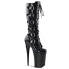 INFINITY-2049 Plateau Stiefel Schwarz Lack von Pleaser