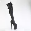 INFINITY-3028 - Plateau Overknee Stiefel - Schwarz Matt von Pleaser – Ansicht 5