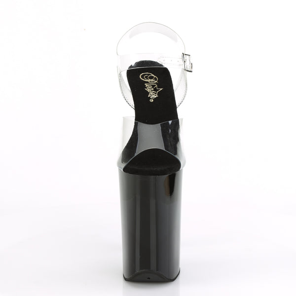 INFINITY-908 Plateau Sandaletten Schwarz Lack von Pleaser – Ansicht 2