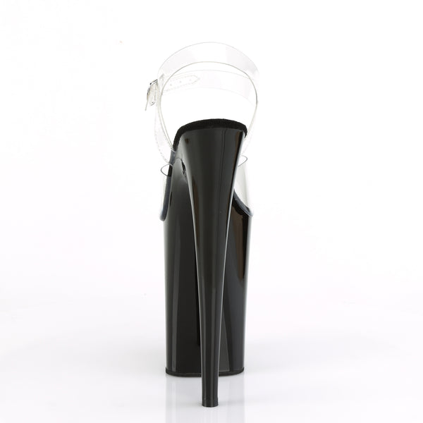 INFINITY-908 Plateau Sandaletten Schwarz Lack von Pleaser – Ansicht 4