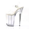 INFINITY-908 Plateau Sandaletten Transparent von Pleaser – Ansicht 3
