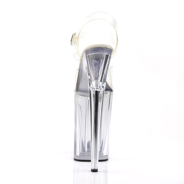 INFINITY-908 Plateau Sandaletten Transparent von Pleaser – Ansicht 4