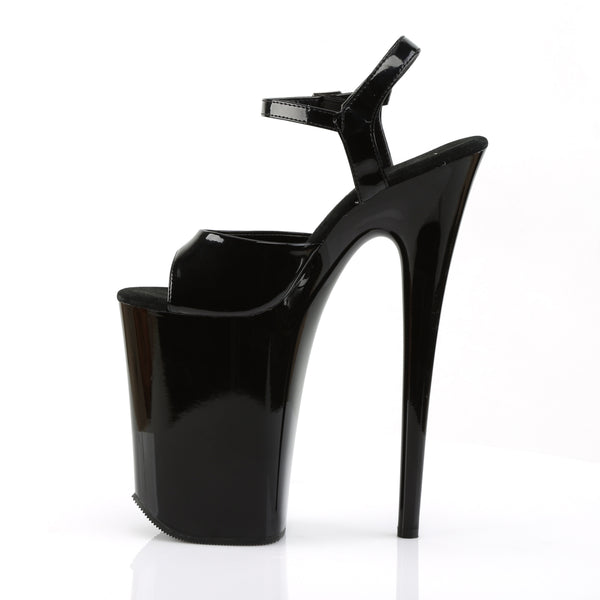 INFINITY-909 Plateau Sandaletten - Schwarz Lack von Pleaser – Ansicht 3