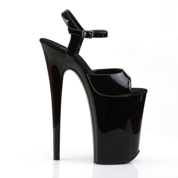 INFINITY-909 Plateau Sandaletten - Schwarz Lack von Pleaser – Ansicht 5