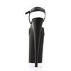 INFINITY-909 Plateau Sandaletten Schwarz Matt | Pleaser