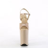 INFINITY-909 Sandalette Plateauschuhe Beige | Pleaser