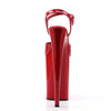 INFINITY-909 Sandalette Plateauschuhe Rot | Pleaser