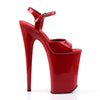 INFINITY-909 Sandalette Plateauschuhe Rot | Pleaser