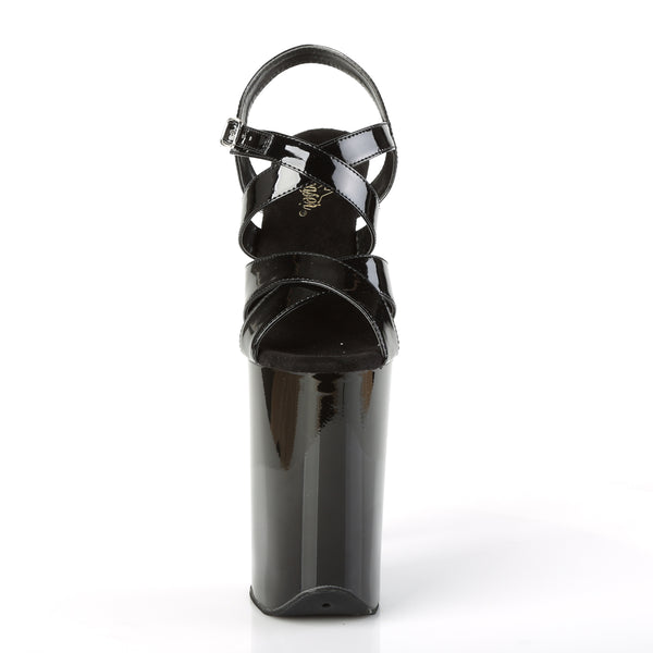 INFINITY-997 Plateau Sandaletten Lack Schwarz von Pleaser – Ansicht 2
