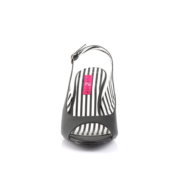 JENNA-02 Sandaletten Schwarz | Pleaser Pink Label SALE